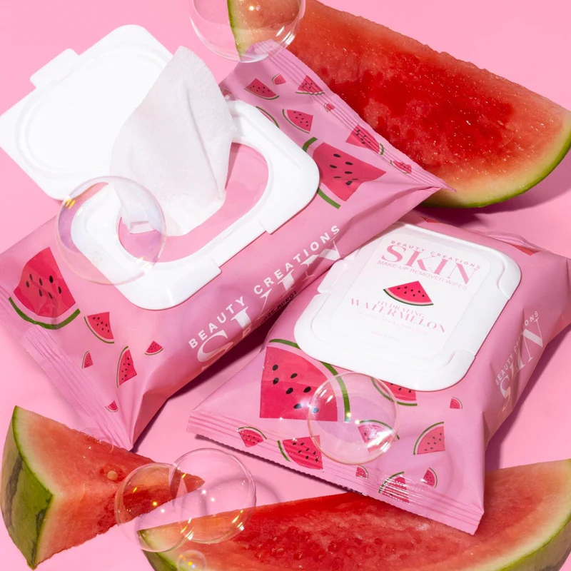 BEAUTY CREATIONS SKIN MAKEUP REMOVER WIPES  WATERMELON