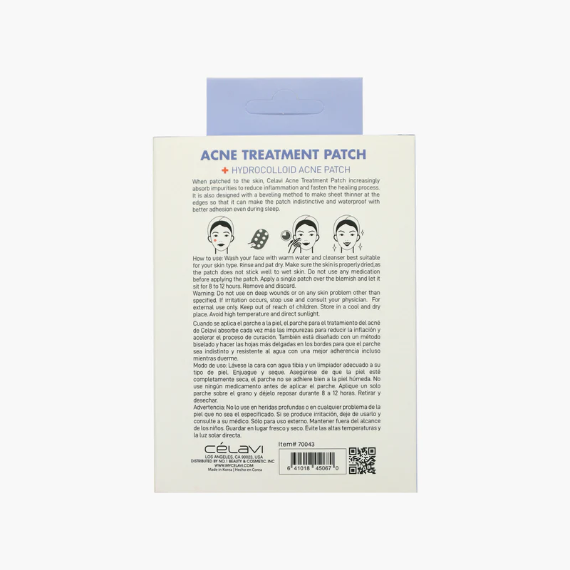CELAVI ACNE TREATMENT PATCH 60 UND