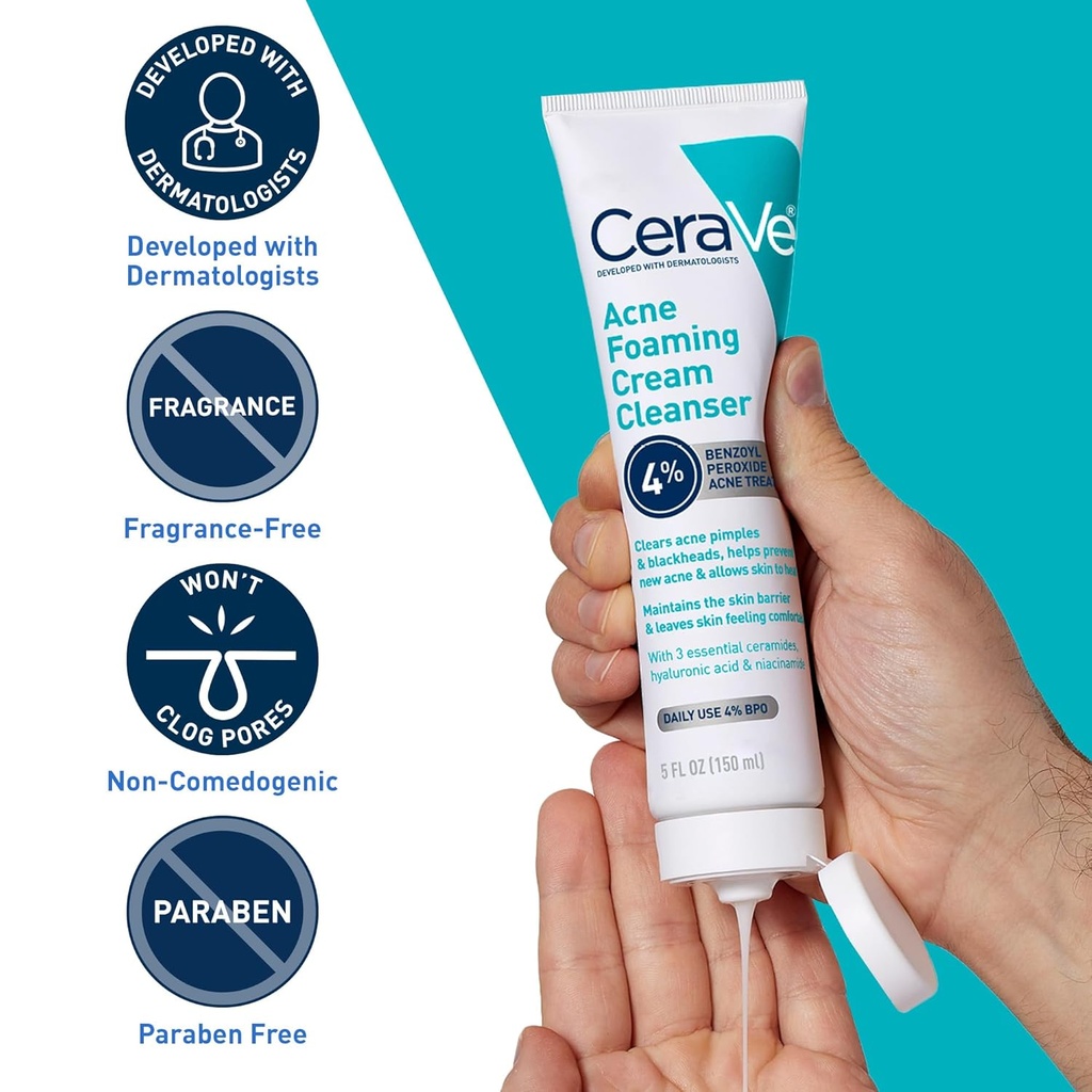 CERAVE ACNE FOAMING CREAM WASH