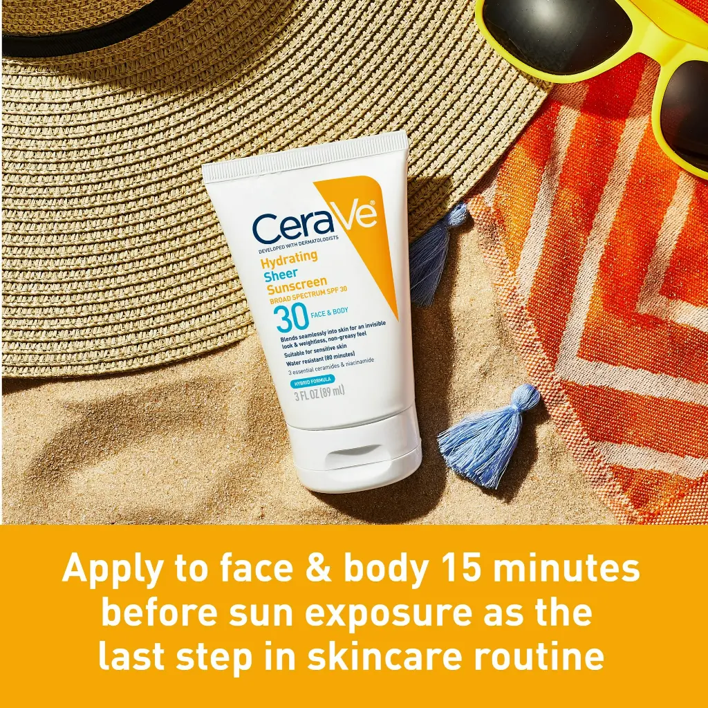CERAVE HYDRATING SHEER SPF 30 FACE & BODY