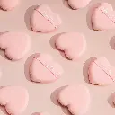 AMOR US 2 PACK-HEARTS MAKEUP POWDER PUFF