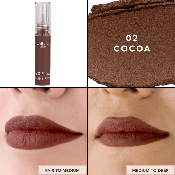 ITALIA DELUXE MATTE MOUSSE  LIQUID LIPSTICK 190-02 COCOA