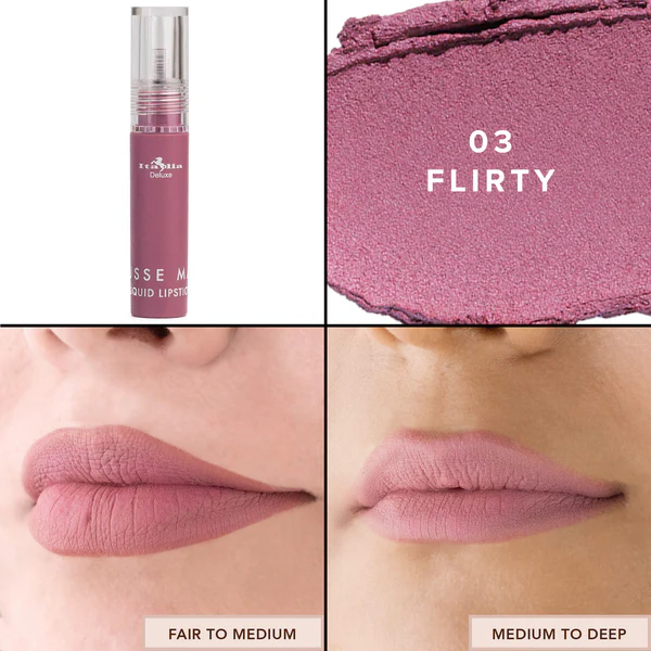ITALIA DELUXE MATTE MOUSSE  LIQUID LIPSTICK 190-03 FLIRTY