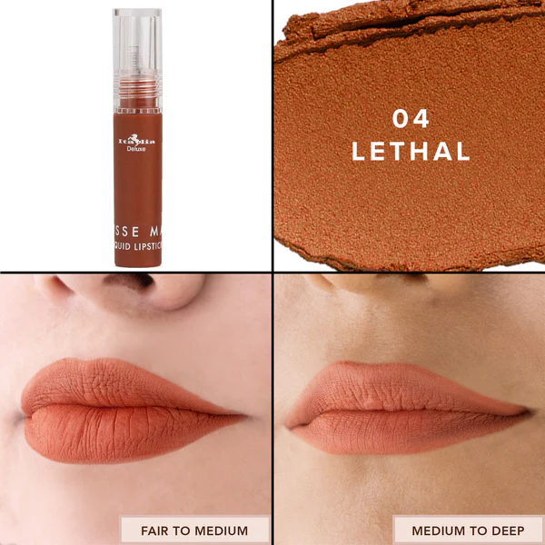 ITALIA DELUXE MATTE MOUSSE  LIQUID LIPSTICK 190-04 LETHAL