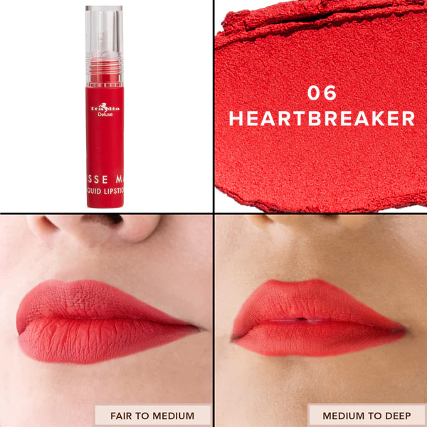 ITALIA DELUXE MATTE MOUSSE  LIQUID LIPSTICK 190-06 HEARTBREAKER