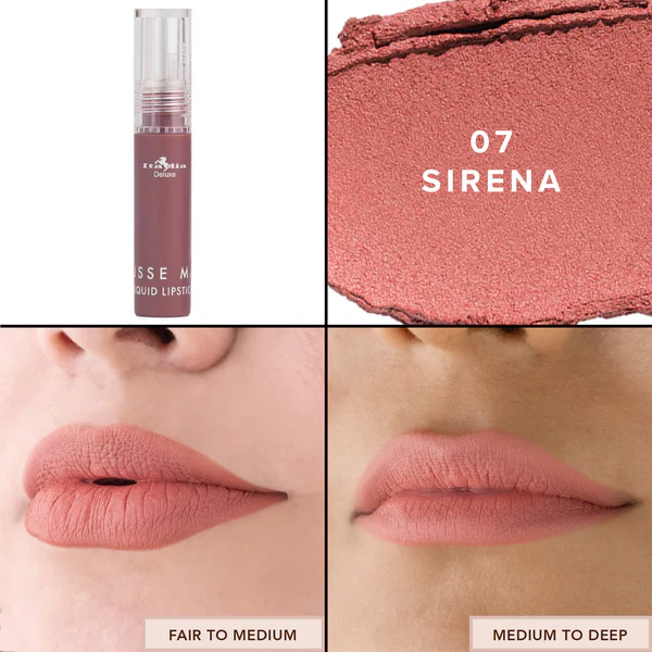 ITALIA DELUXE MATTE MOUSSE  LIQUID LIPSTICK 190-07 SIRENA