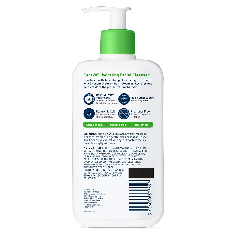 JABON CERAVE HYDRATING 12 OZ