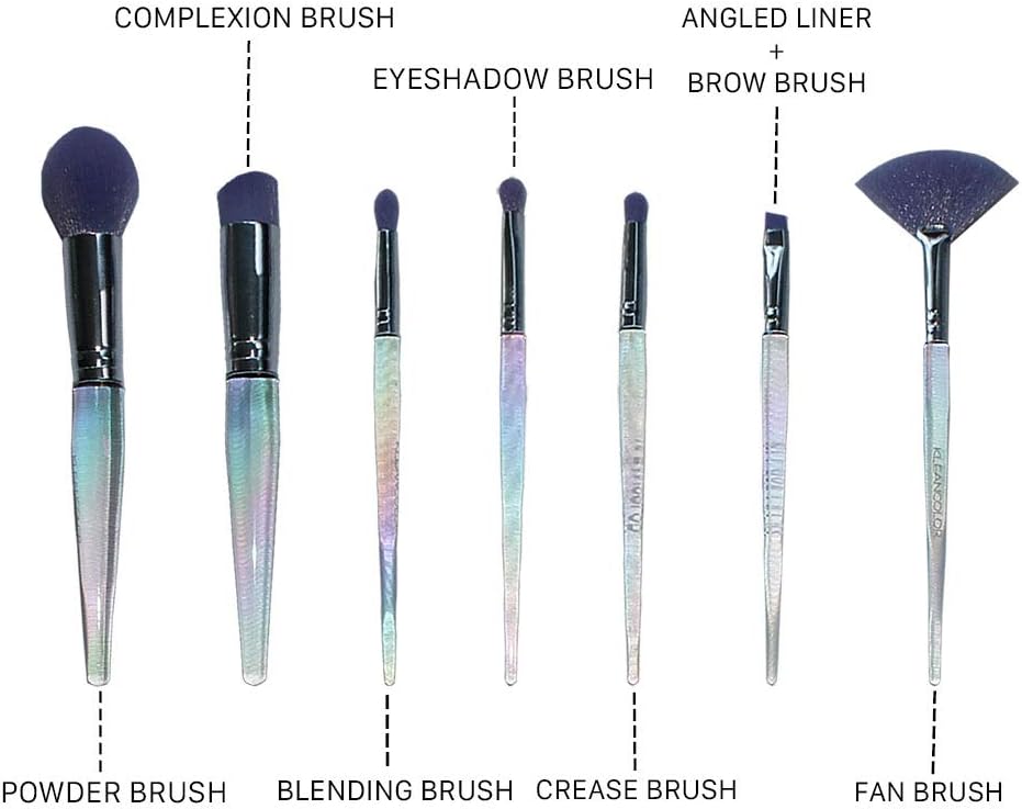 KLEANCOLOR 7 PIECE BRUSH SET & COSMETIC BAG