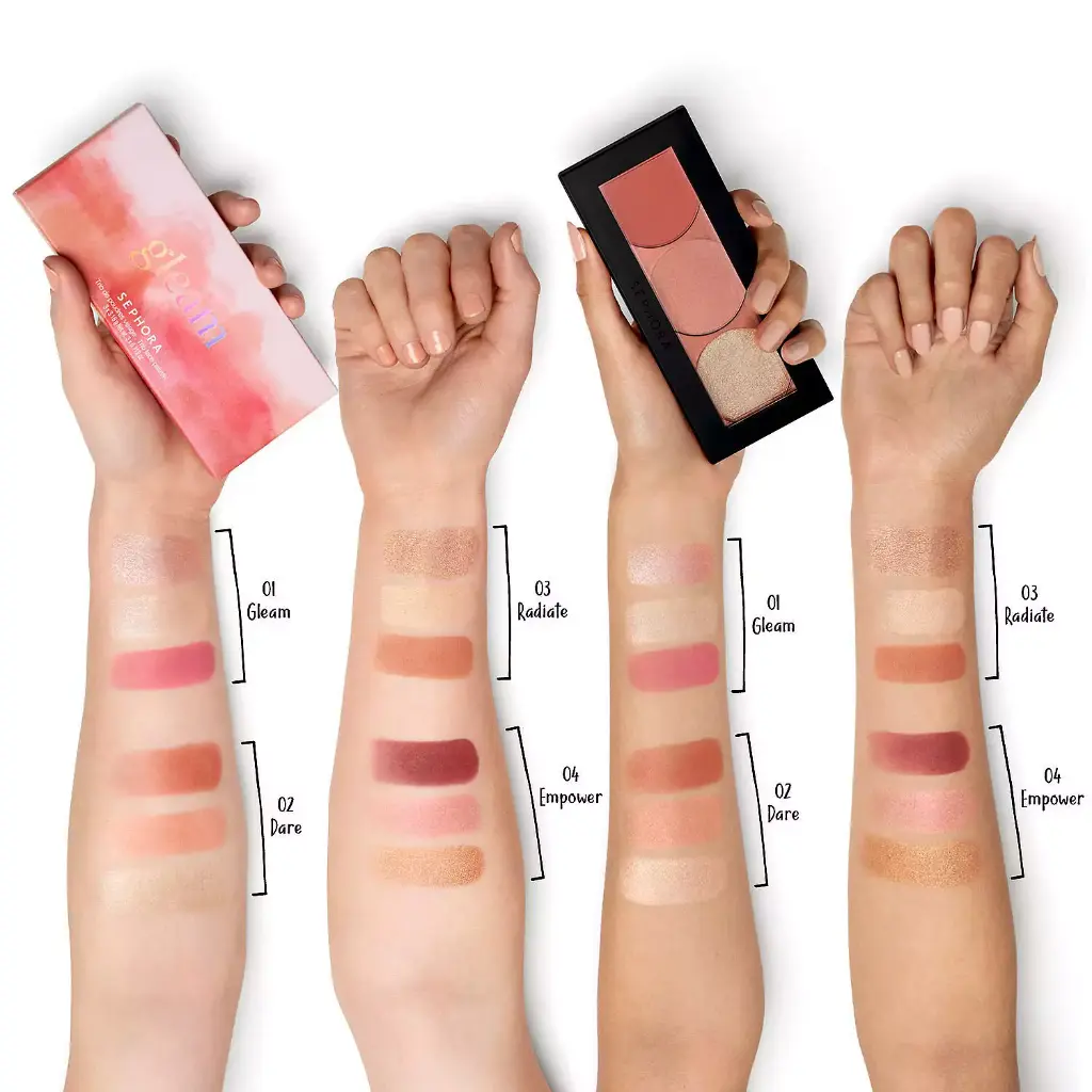 SEPHORA TRIO FACE PALETTE DAREE