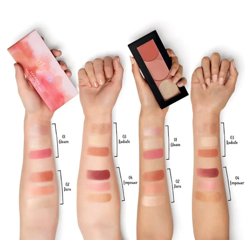 SEPHORA TRIO FACE PALETTE GLEAM