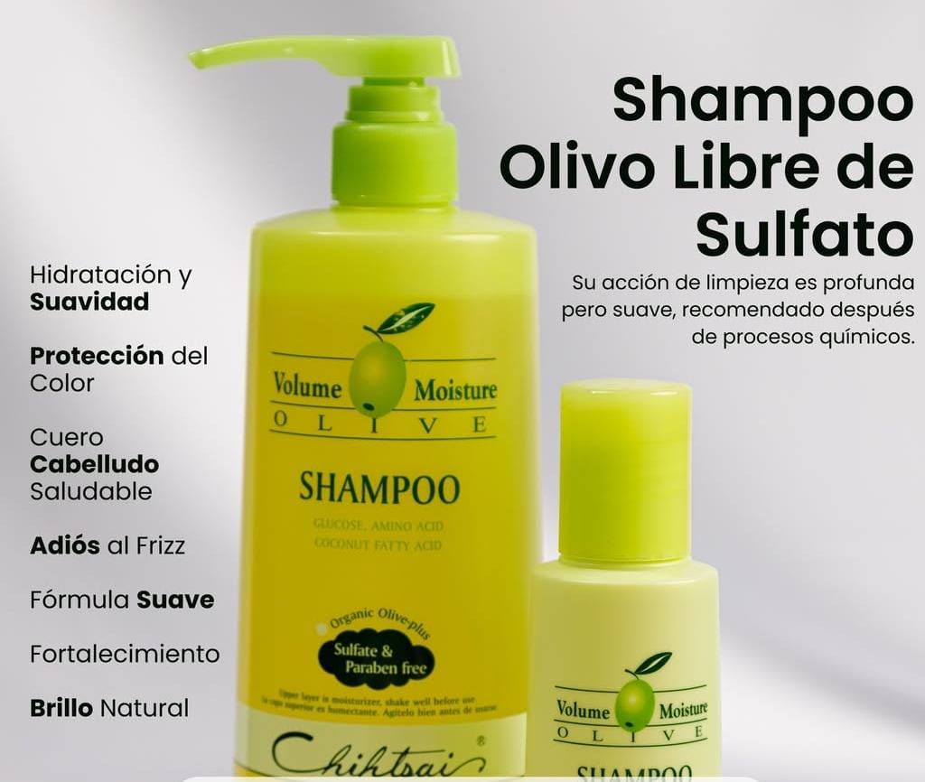 CHIHTSAI OLIVE SHAMPOO SULFATE & PARABEN FREE LITRO 