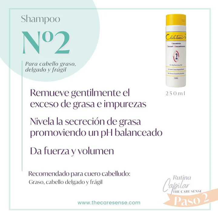 CHIHTSAI SHAMPOO 2 CABELLO GRASO 250ML