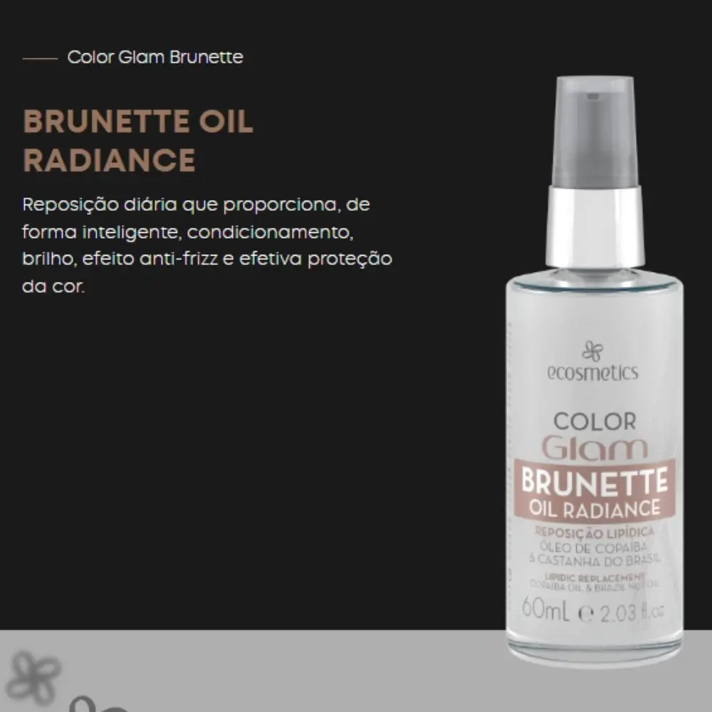 ECOSMETICS COLOR GLAM BRUNETTE OIL RADIANCE