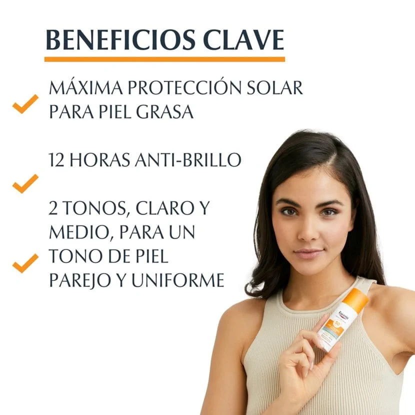 EUCERIN OIL CONTROL SPF TINTED MEDIO