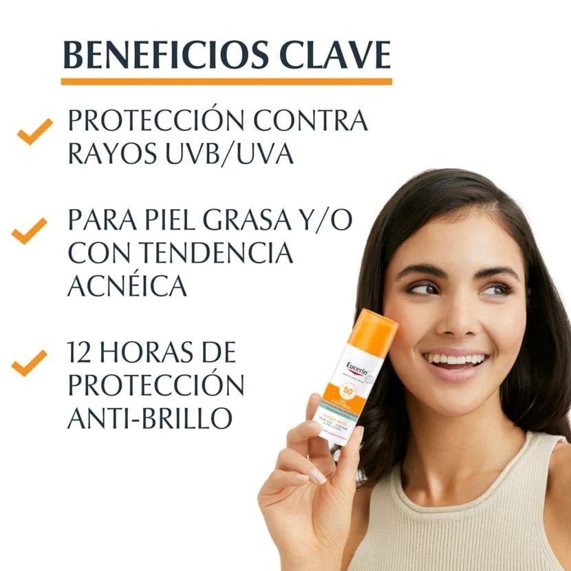 EUCERIN PROTECTOR SOLAR FPS 50+MATIFICANTE PIEL MIXTA A GRASA