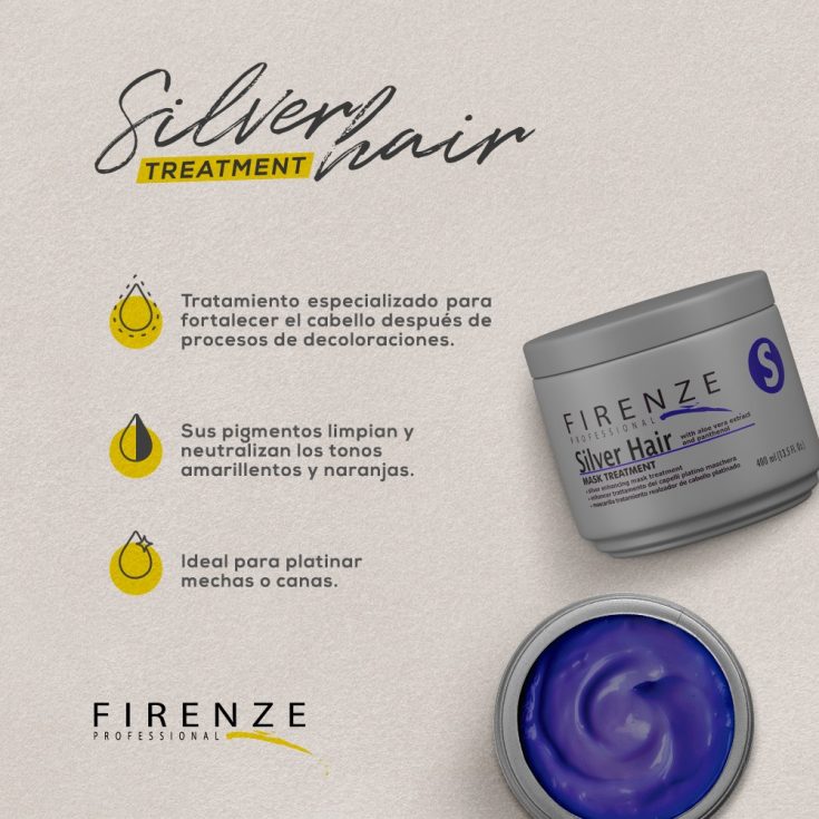 FIRENZE MASCARILLA SILVER 400ML