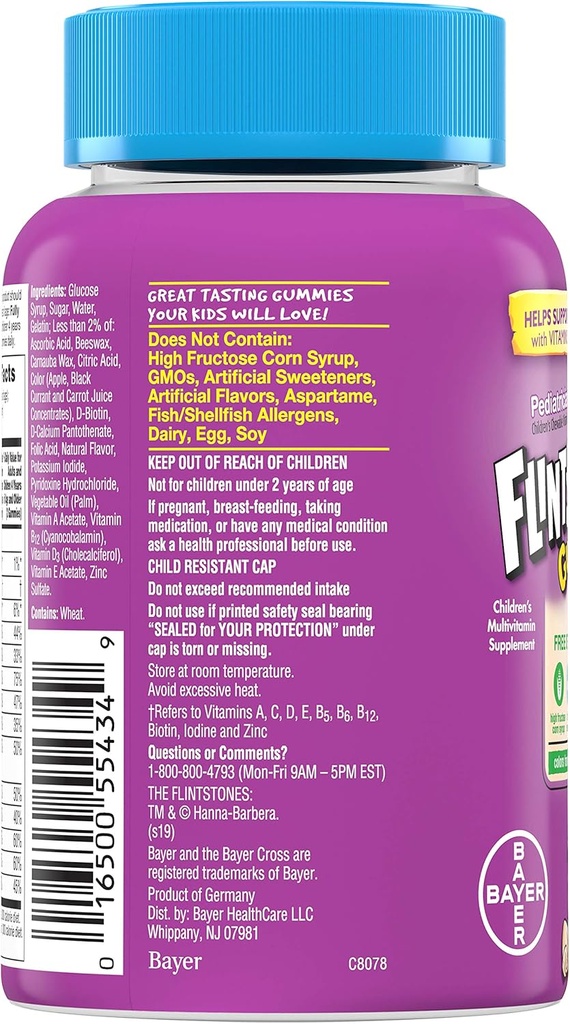 FLINTSTONES GUMMIES COMPLETE 180UND