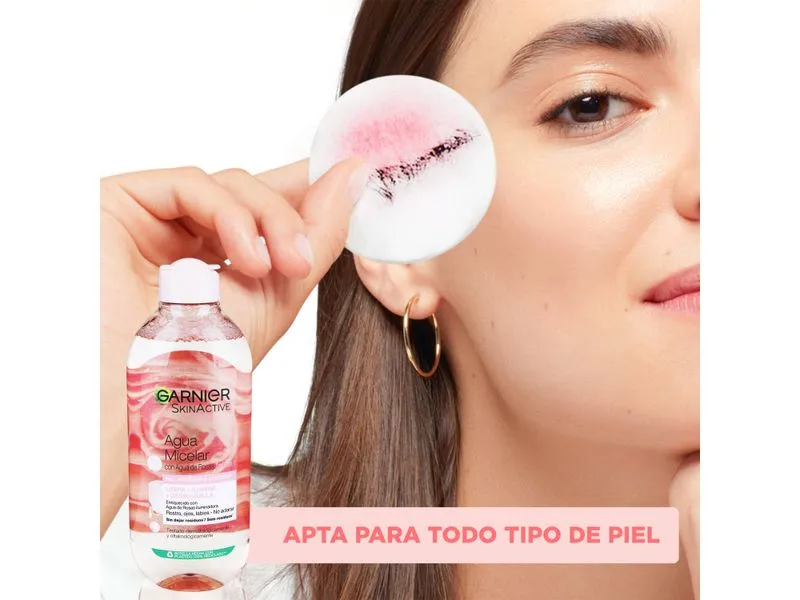 GARNIER AGUA MICELAR CON AGUA DE ROSAS