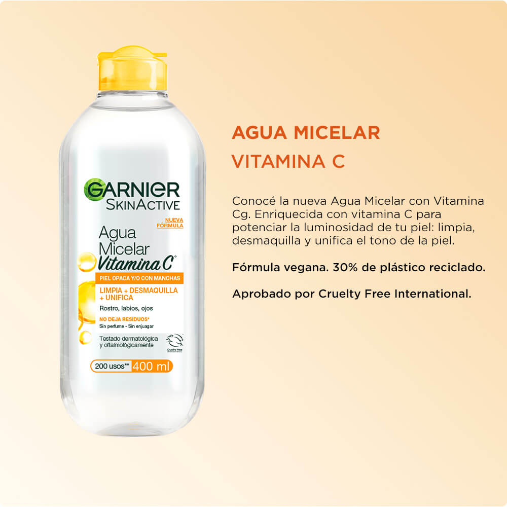 GARNIER AGUA MICELAR VITAMINA C