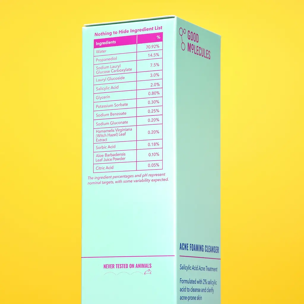 GOOD MOLECULES ACNE FOAMING CLEANSER