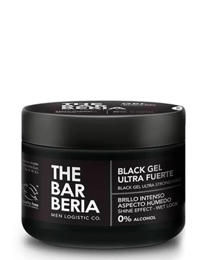 THE BARBERIA GEL BLACK GEL WET LOOK