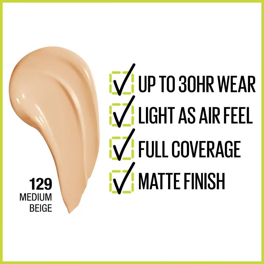 MAYBELLINE 129 SUPERSTAY 30H FOUNDATION