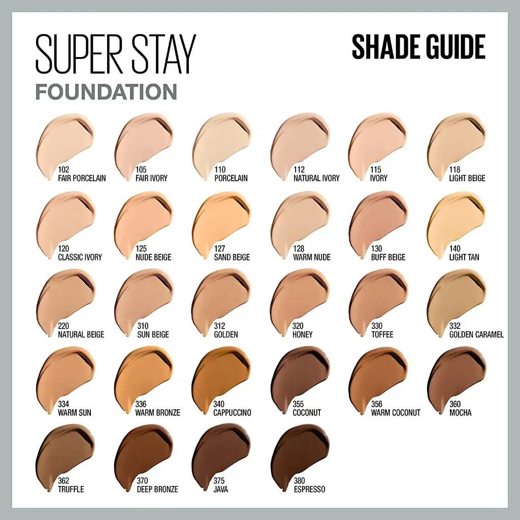 MAYBELLINE 110 SUPERSTAY 24H FOUNDATION
