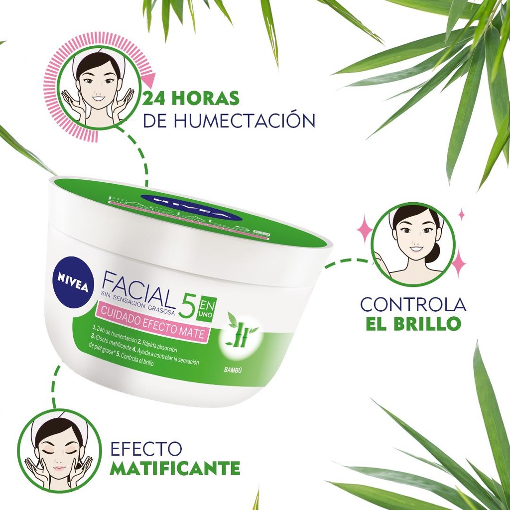 NIVEA FACIAL 5 EN 1 EFECTO MATTE