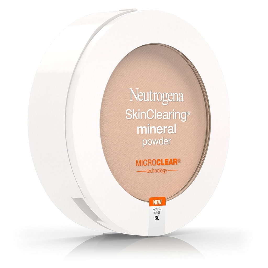 NEUTROGENA SKINCLEARING MINERAL POWDER 60. NATURAL BEIGE