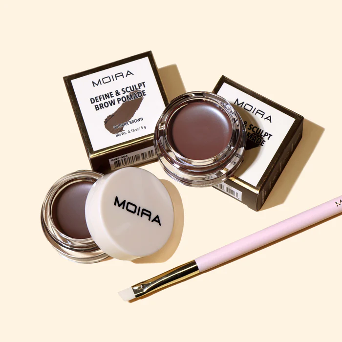 MOIRA DEFINE & SCULPT BROW POMADE 04 DARK BROWN 