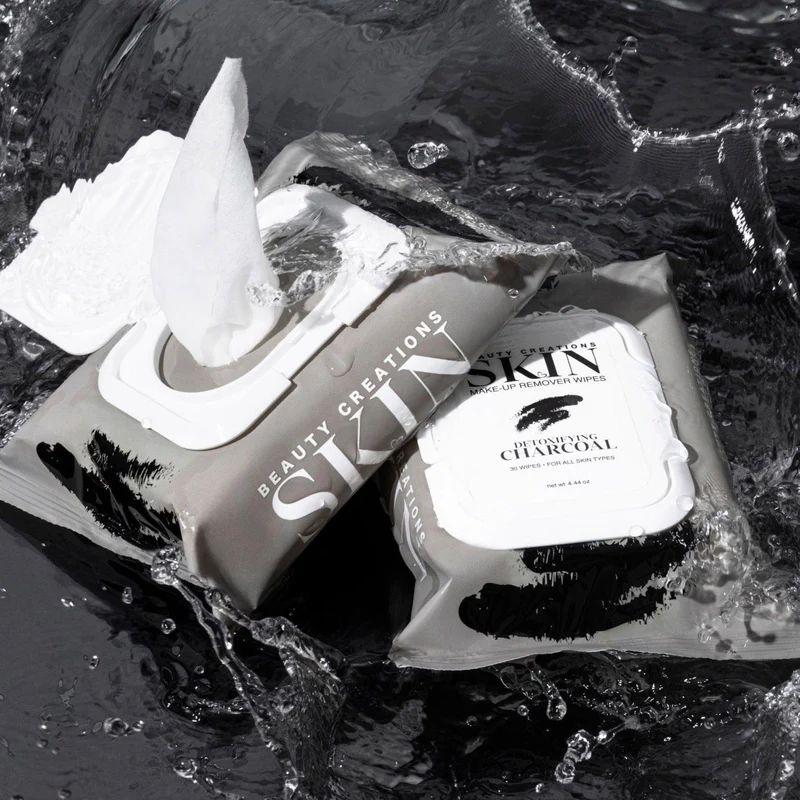 BEAUTY CREATIONS MAKE-UP REMOVER WIPES CHARCOAL