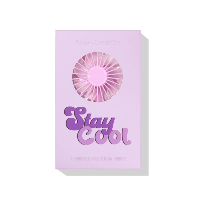 BEAUTY CREATIONS PORTABLE HANDHELD FAN PURPLE