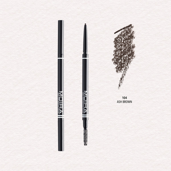 MOIRA FINE BROW PENCIL 104 ASH BROWN 
