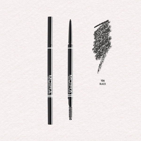 MOIRA FINE BROW PENCIL 106 BLACK