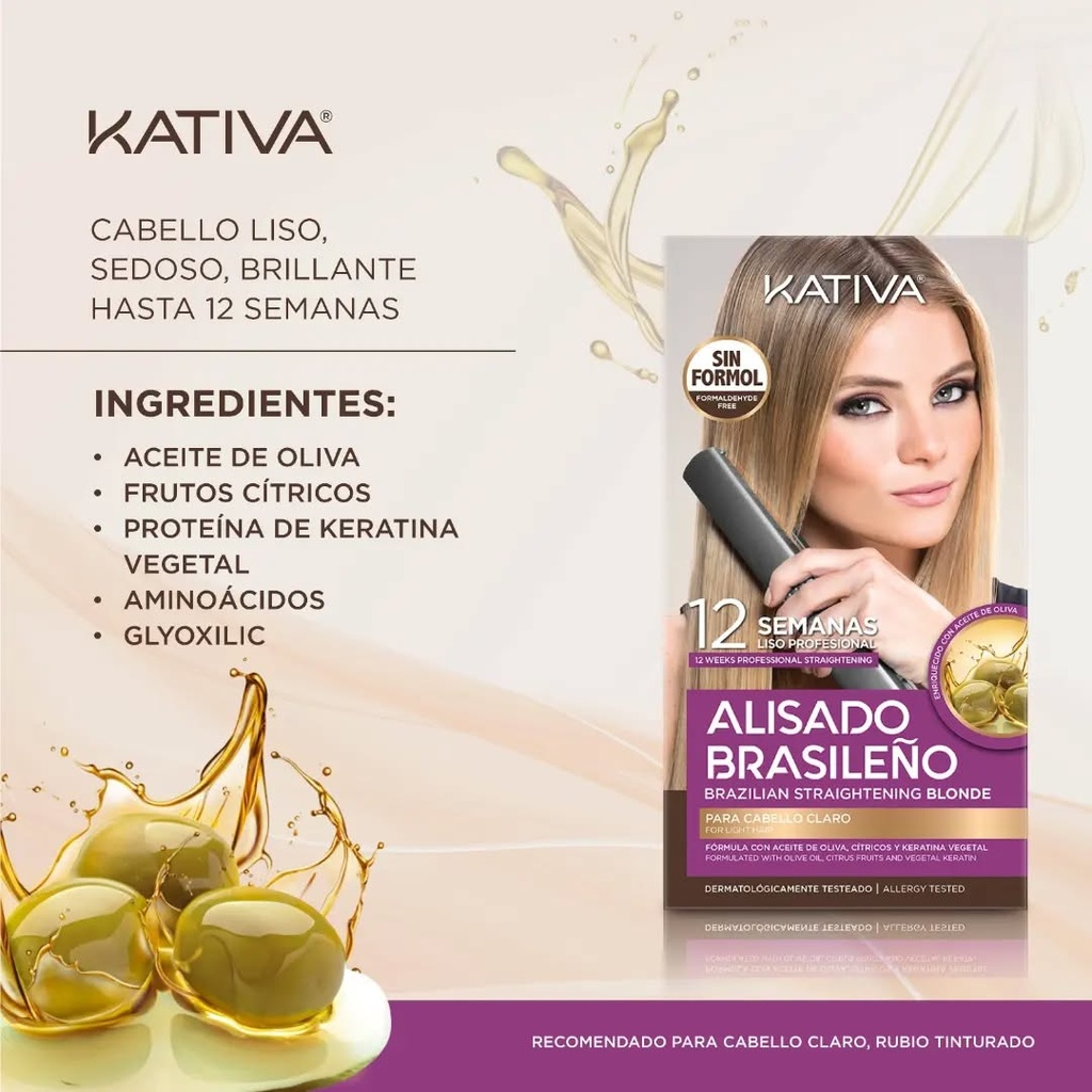 KATIVA ALISADO BRASILEÑO BLONDE 