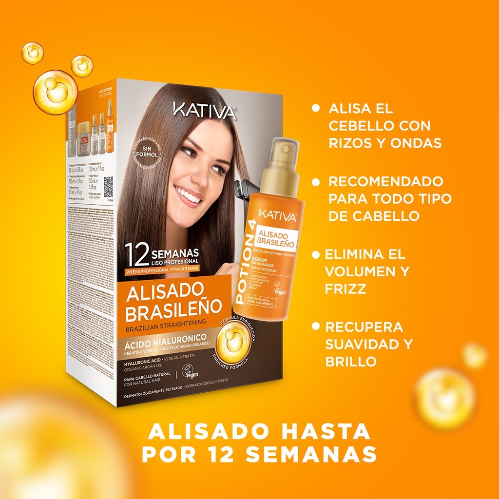 KATIVA ALISADO BRASILEÑO CON LEAVE-IN SERUM