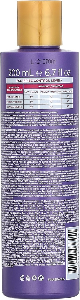 KATIVA FRIZZ OFF SERUM