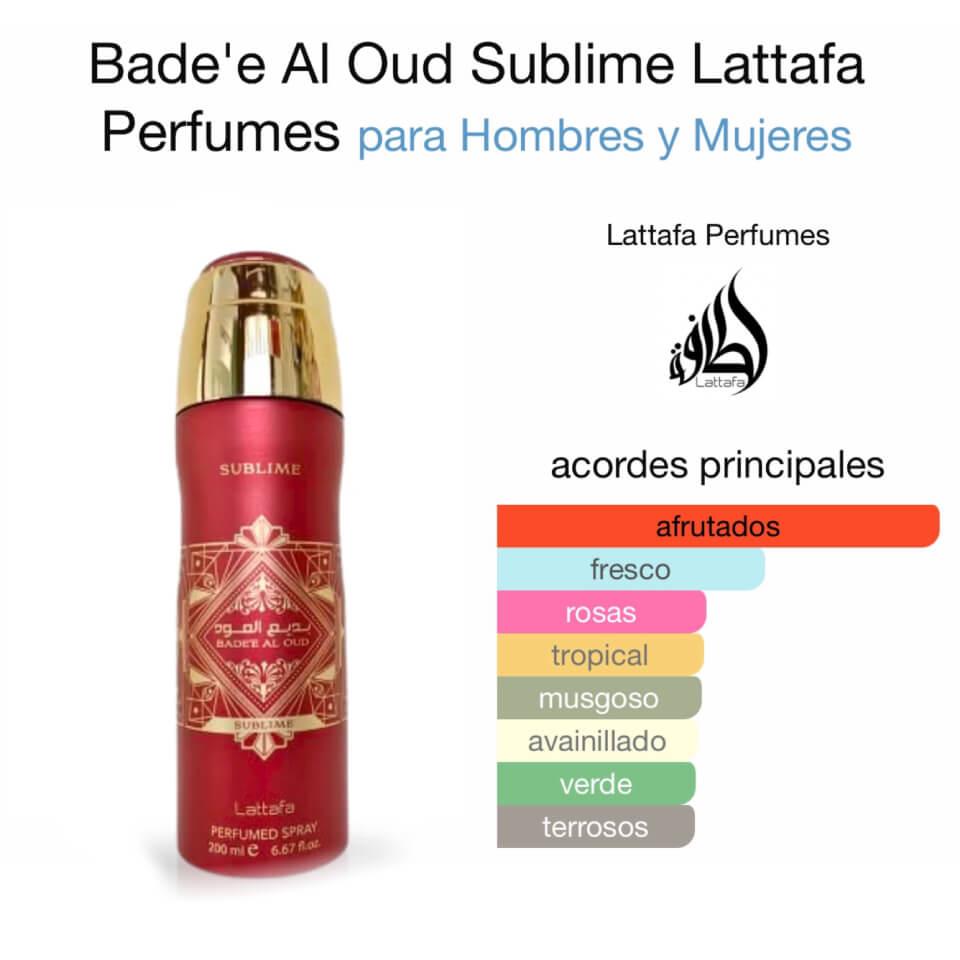 LATAFFA SUBLIME  PERFUMED SPRAY