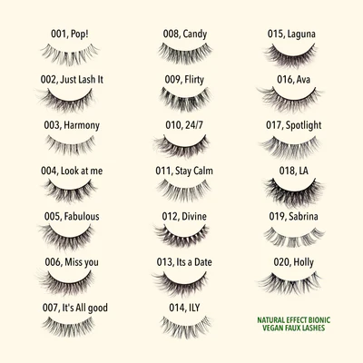 MOIRA NATURAL EFFECT BIONIC VEGAN FAUX LASHES 