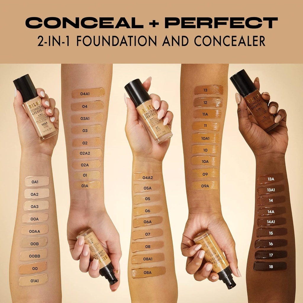 MILANI FOUNDATION+ CONCEALER 