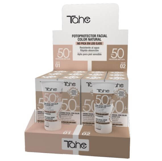 TAHE CREMA FACIAL CON COLOR FPS 50+