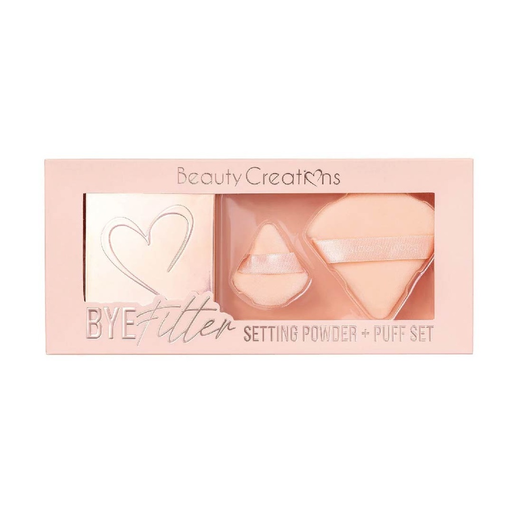 BEAUTY CREATIONS   BYE FILTER SETTING POWDER+ PUFF SET