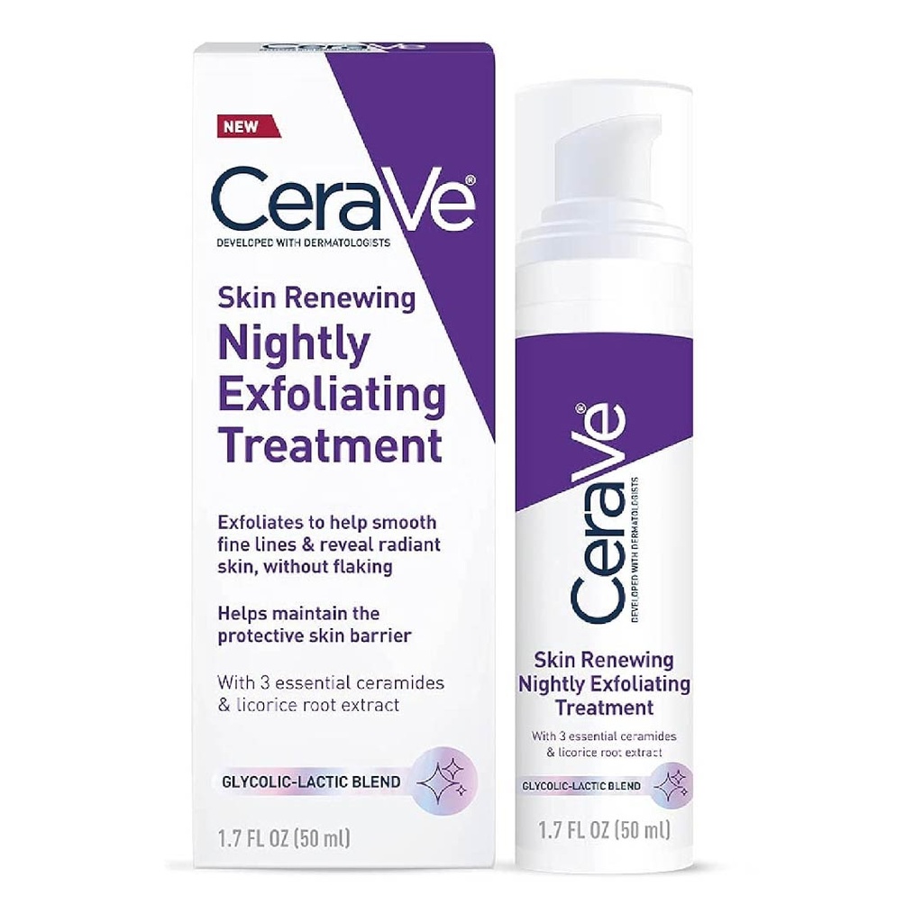 CERAVE SKIN RENEWING NIGHTLY EXFOLIATING TREATMENT