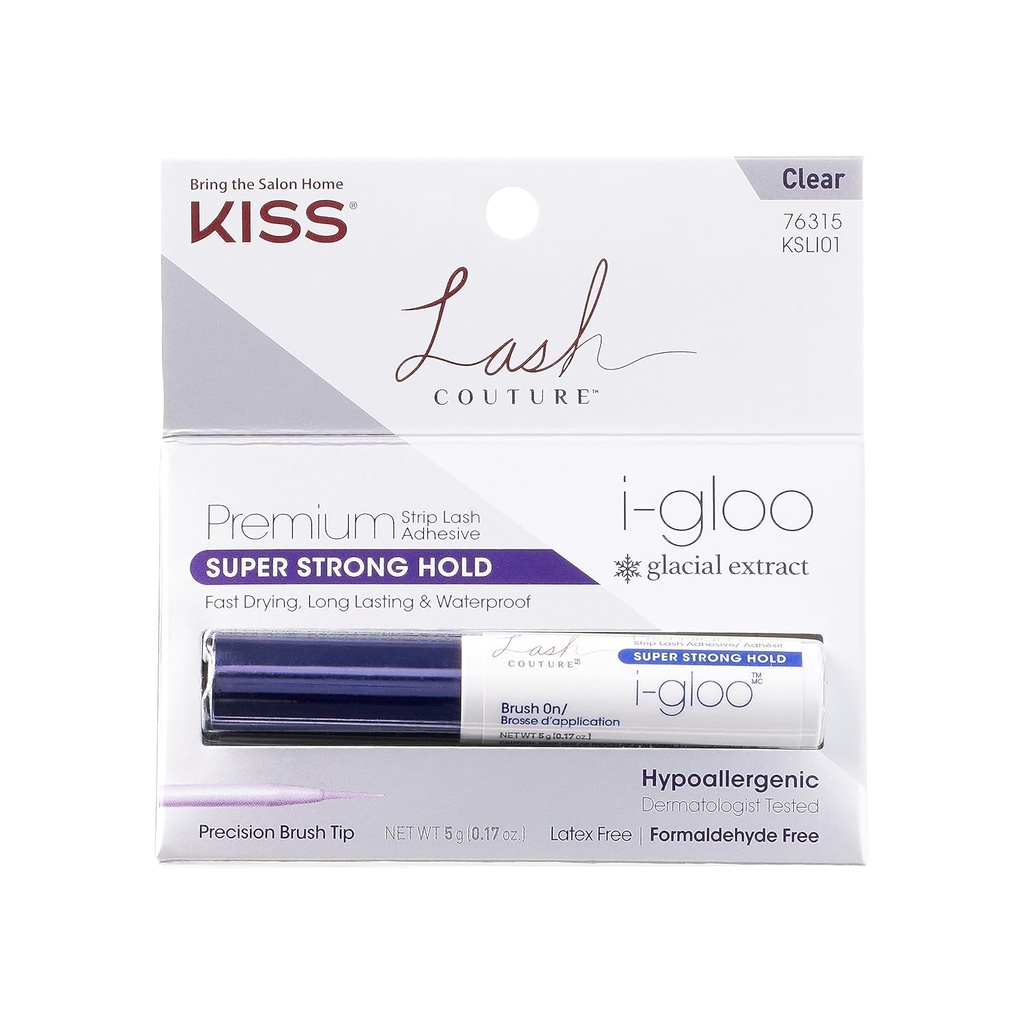 KISS I-GLOO PREMIUM STRIP BLACK LASH ADHESIVE