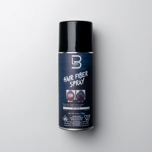 L3VEL3 HAIR FIBER SPRAY BLACK.