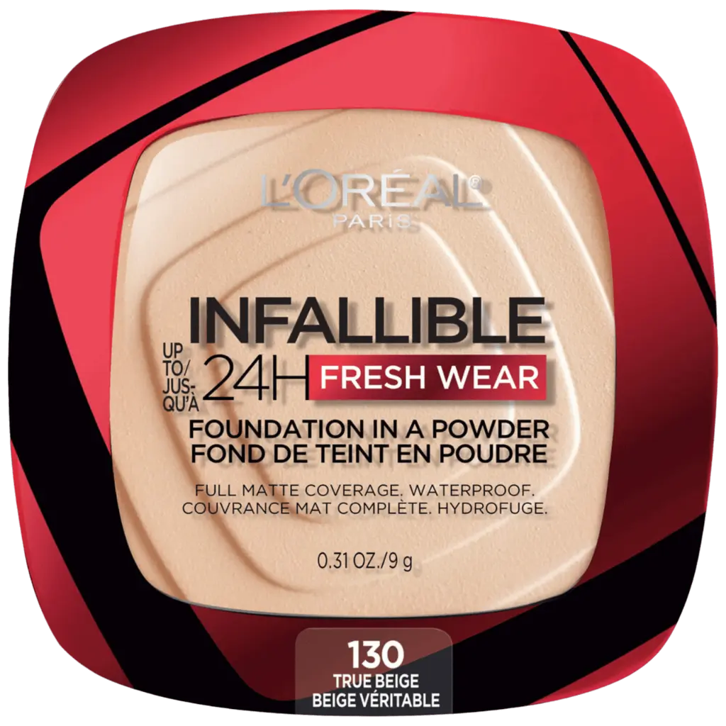 LOREAL INFALLIBLE 24H FULL WEAR FOUNDATION IN A POWDER 130 TRUE BEIGE