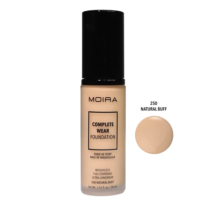 MOIRA COMPLETE WEAR FOUNDATION 250 NATURAL BUFF