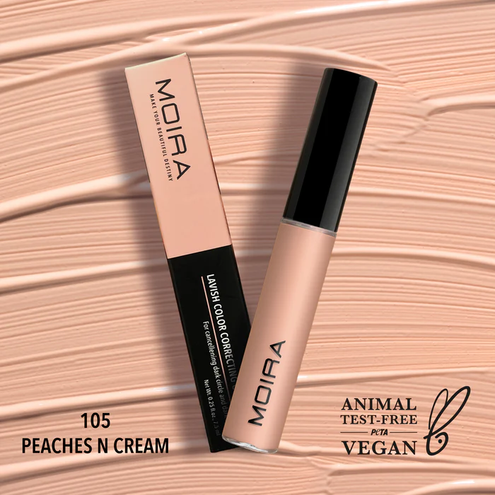 MOIRA LAVISH CREAMY CONCEALER PEACHES N CREAM 105
