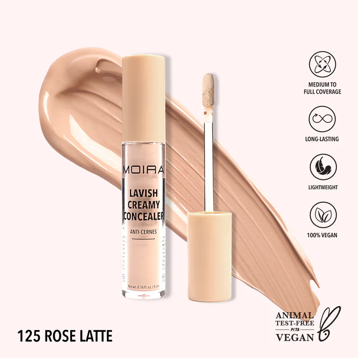 MOIRA LAVISH CREAMY CONCEALER ROSE LATTE 125