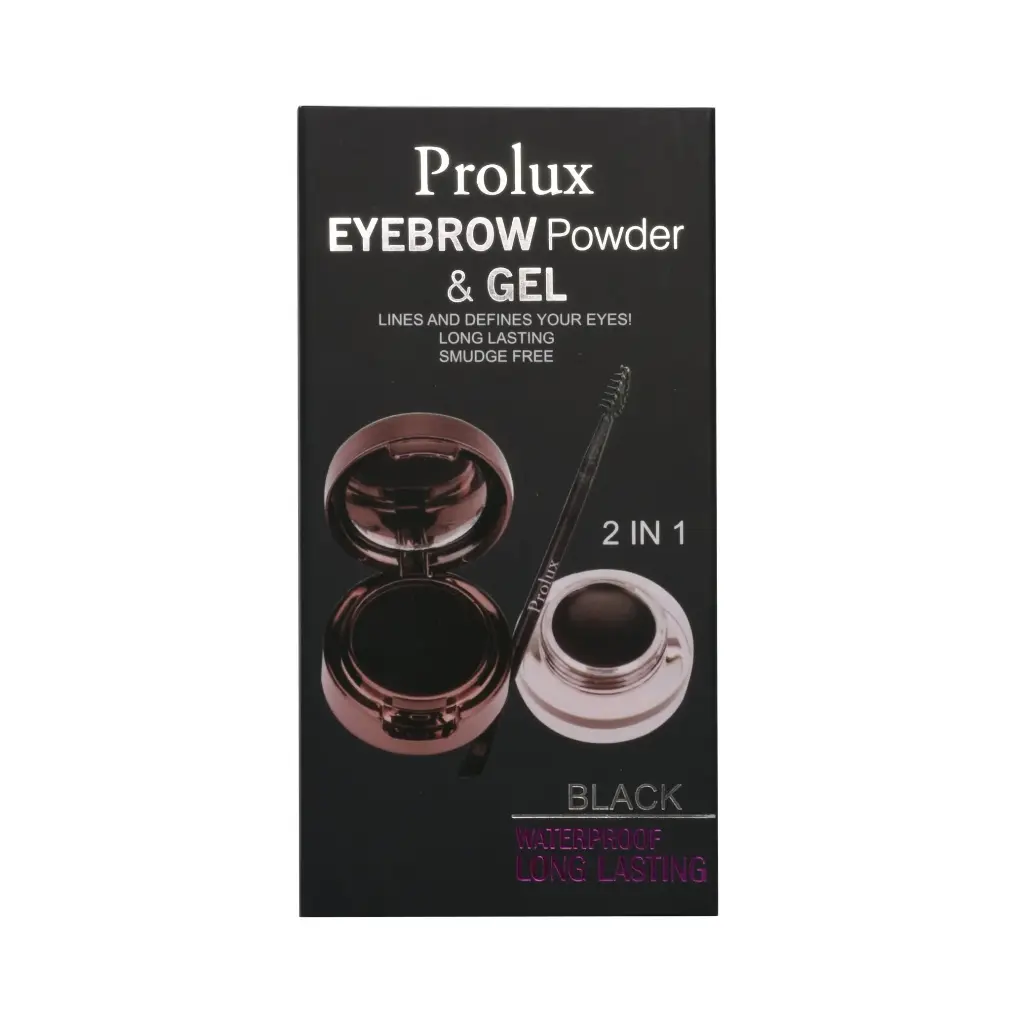 PROLUX EYEBROW POWDER & GEL BLACK